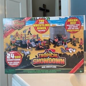 Tropical Showdown Mini Wrestlers Playset Advent Calendar